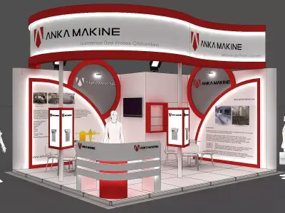 Exhibition Stand - ST0063 3D model