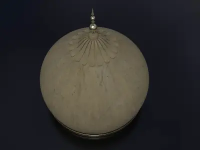 Dome minaret Low-poly 3D model