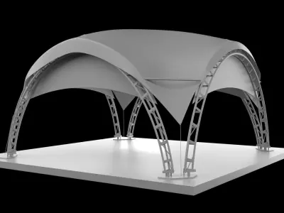 Marketing Arc fair tent 3D model
