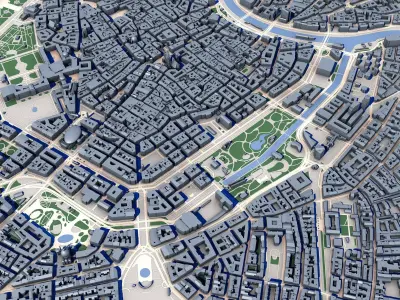 Vienna City Austria 3D model