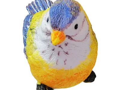 Figurine Yellow bird 02 3D model
