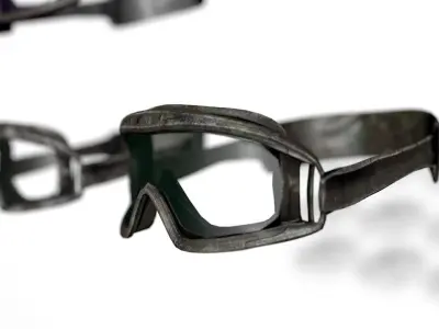 Military Gear Equipment Goggles Game Ready Low-poly 3D model