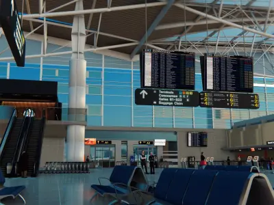 Airport California - USA 3D model