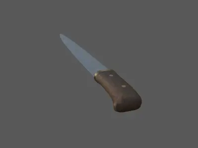 Medieval Seax Low-poly 3D model