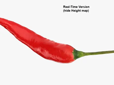 Red Hot Chili Pepper 3D model