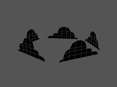 Cloud Head Effect v1 001 Low-poly 3D model