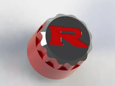 GTR R35 Console buttons Free 3D model