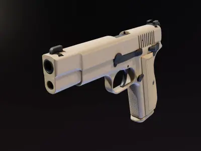 FN High Power 2022 Low-poly 3D model