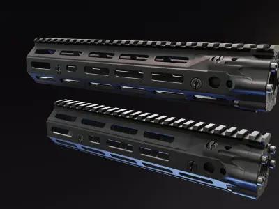 DD RIS III Handguard Low-poly 3D model