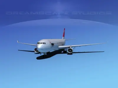 Airbus A330-300 Northwest Airlines 3D model