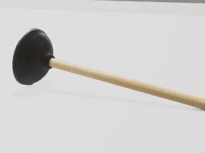 Toilet Plunger Free 3D model