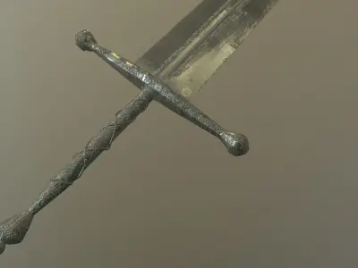 Executioners sword Low-poly 3D model