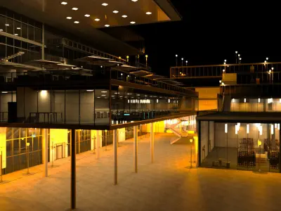 Revit Skyscraper Design for Mixed Use 3D model