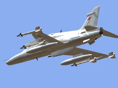 BAE Hawk 129 Royal Bahraini Air Force Low-poly 3D model