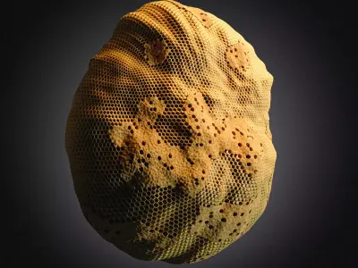 Procedural Beehive 3D model