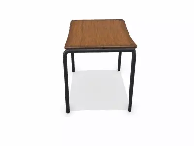 Old Stool Low-poly PBR  Free low-poly 3D model