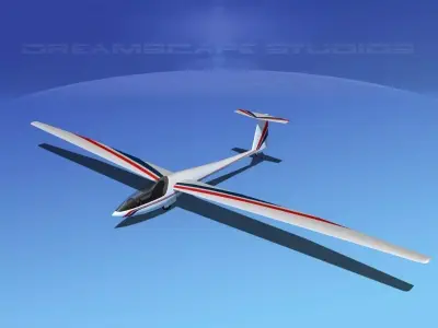 DG-400 15-Metre Motorglider V01 3D model