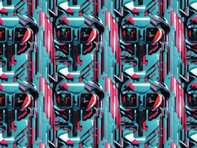 20 Seamless Sci-fi Patterns - Fragments Texture Texture