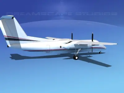 Dehaviland DHC-8 100 Corporate 1 3D model