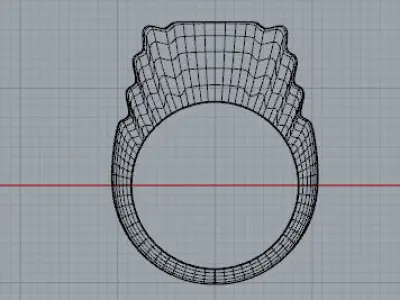 Anello sigillo Free 3D model