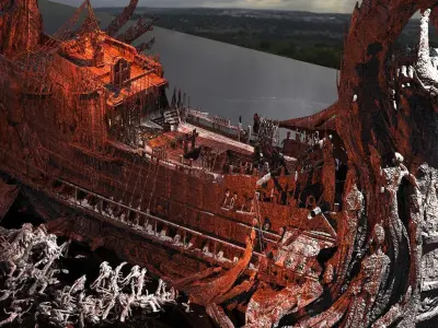 Kharon the Ferryman Water Kitbash 3 3D model