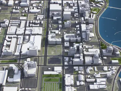 West Palm Beach Low-poly 3D model