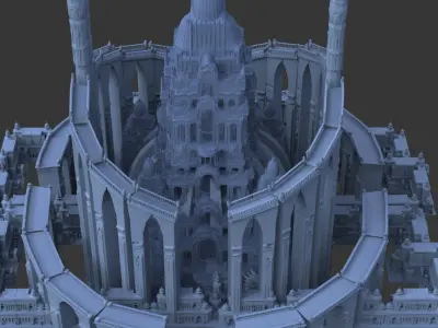 CHATEAU Fortress fantasy castle 3 3D model