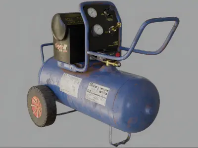 Air compressor 3D model
