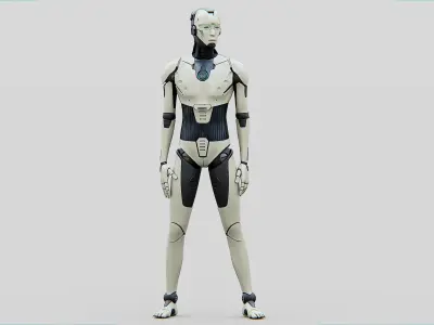 HUMANOID ORPHEUS-B  Rigged for Unreal Engine - Unity - MIXAMO 3D model