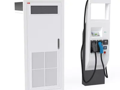 ABB Terra HP Dynamic DC EV Dispenser 3D model
