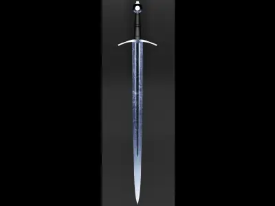 Medieval Knight Sword 3D model