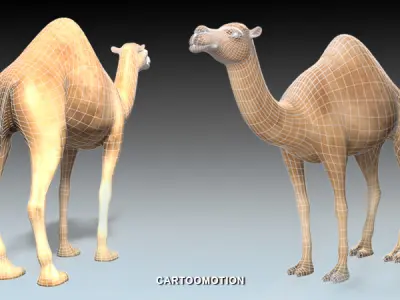 Adult Camel Free low-poly 3D model