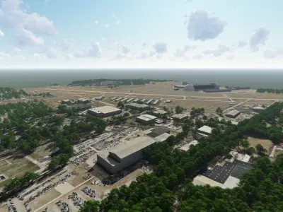 Akron Fulton International Airport 3D model