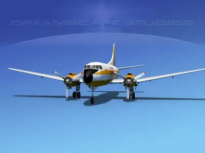 Martin 404 Nevada Airlines 3D model