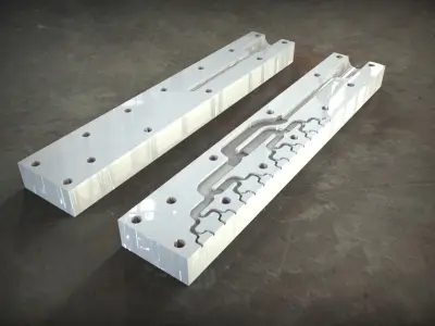 Glue head2One side milling version Free 3D model