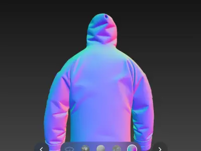 military tactical jacket 3d model 3D model