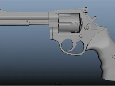 Pistol Gun Weapon Low-poly 3D model