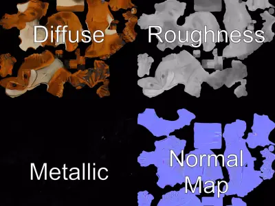 Spiky Dino Brown model pack Low-poly 3D model