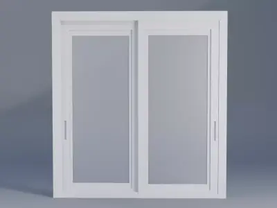 Sliding Door Low-poly 3D model purchase