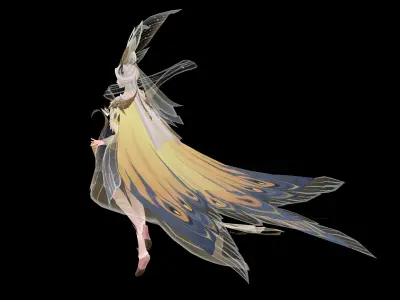 Night Elves Low-poly 3D model