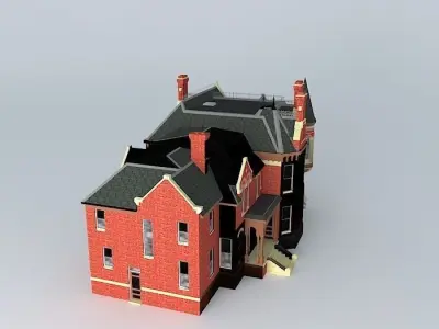 Victorian Mansion Free 3D model