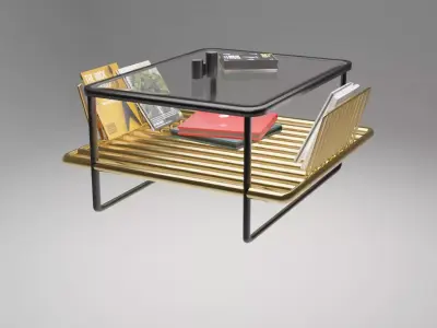black coffee table Free 3D model