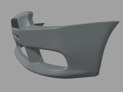 Front Bumper Mitsubishi Lancer Evolution Low-poly 3D model