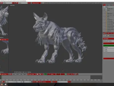 infected monsters 3D model
