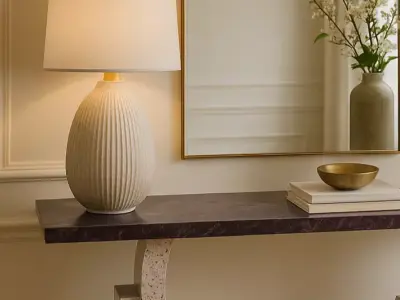 Modern Terrazzo Marble Console Table Free 3D model