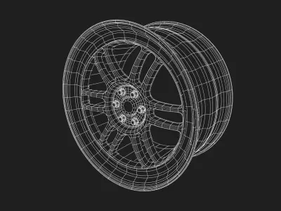 Enkei RPF1 Rims 3D model