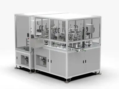 Automatic Micro Rotor Motor Processing and Assembly Machine 3D model