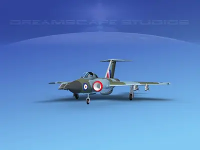 Gloster F-9 Javelin V01 3D model