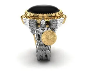 warrior ring 3D print model