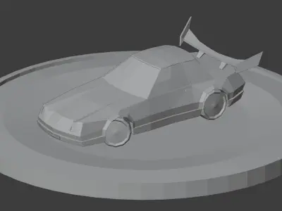 LowPoly Sport Car Free low-poly 3D model